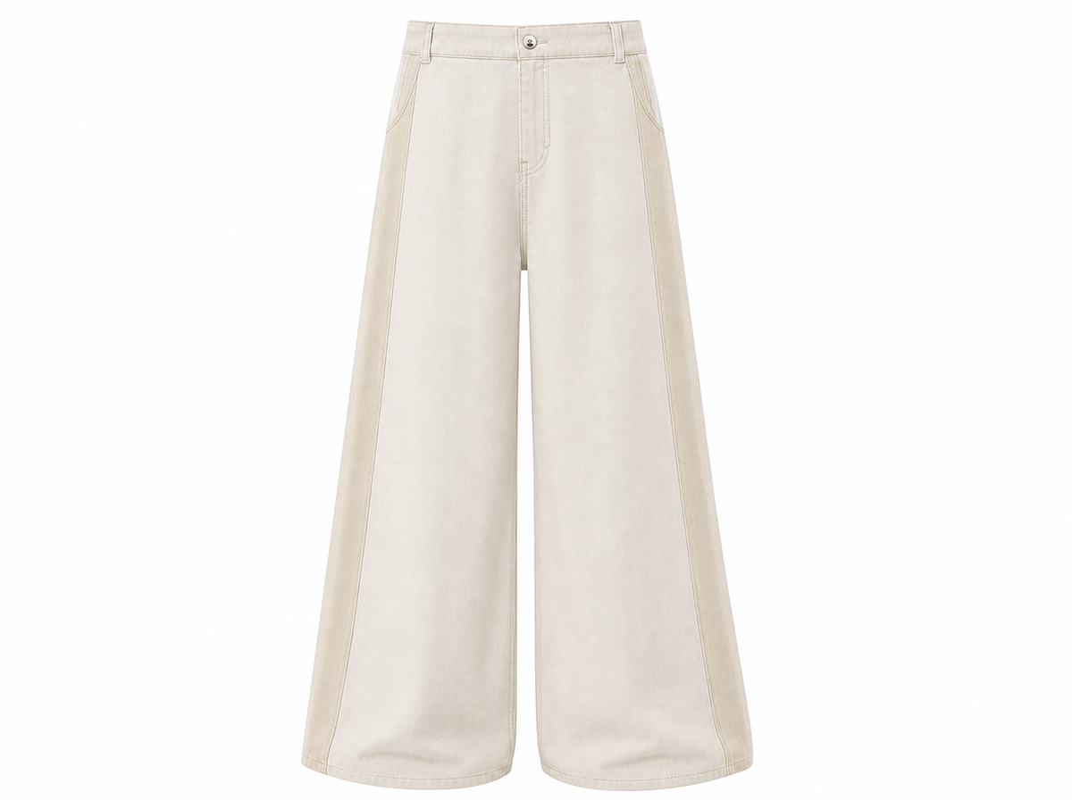 SHAKE Wide-Leg Stripe Pants