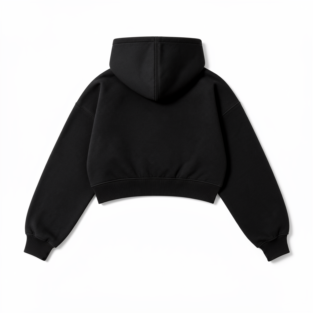 Para la sudadera: SHAKE Script Crop Zip-Hoodie