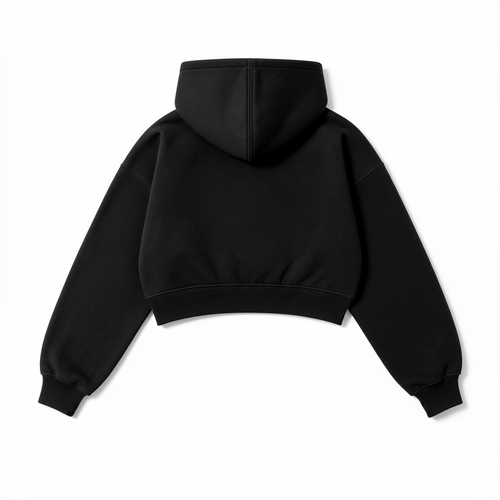 Para la sudadera: SHAKE Script Crop Zip-Hoodie