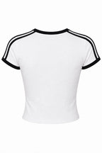 SHAKE Athletic Stripe Baby Tee