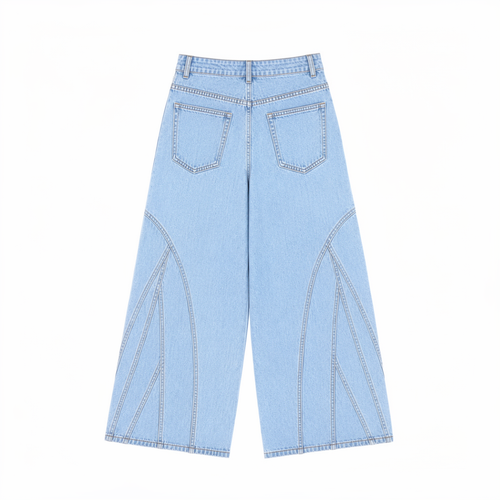 SHAKE 2.0 Geometric Wide-Leg Jeans