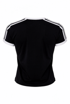 SHAKE Athletic Stripe Baby Tee